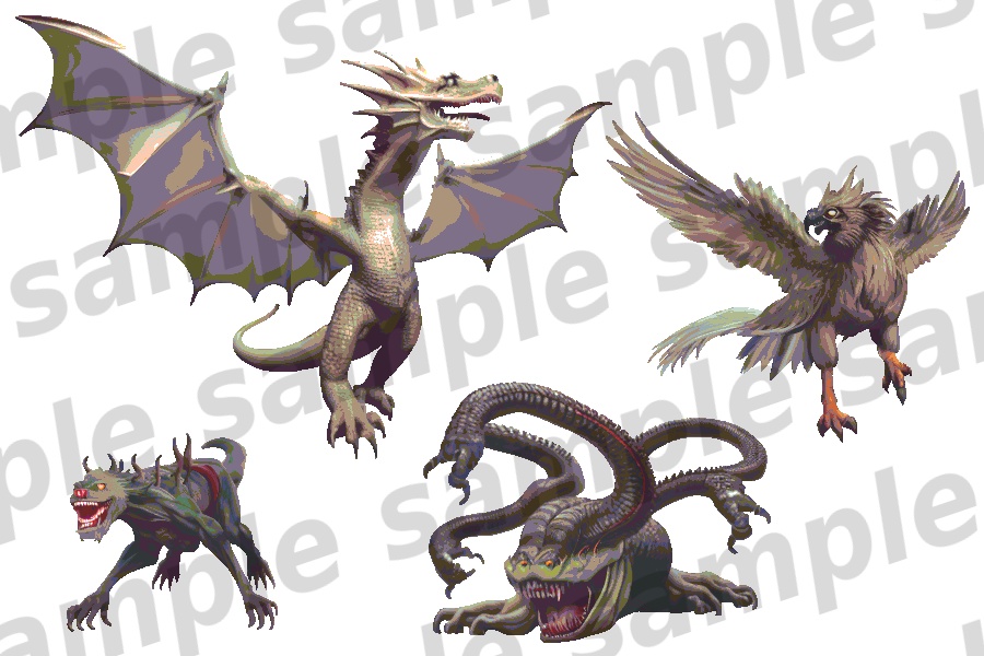 モンスターイラスト素材集「クリーチャー・幻獣 part1」