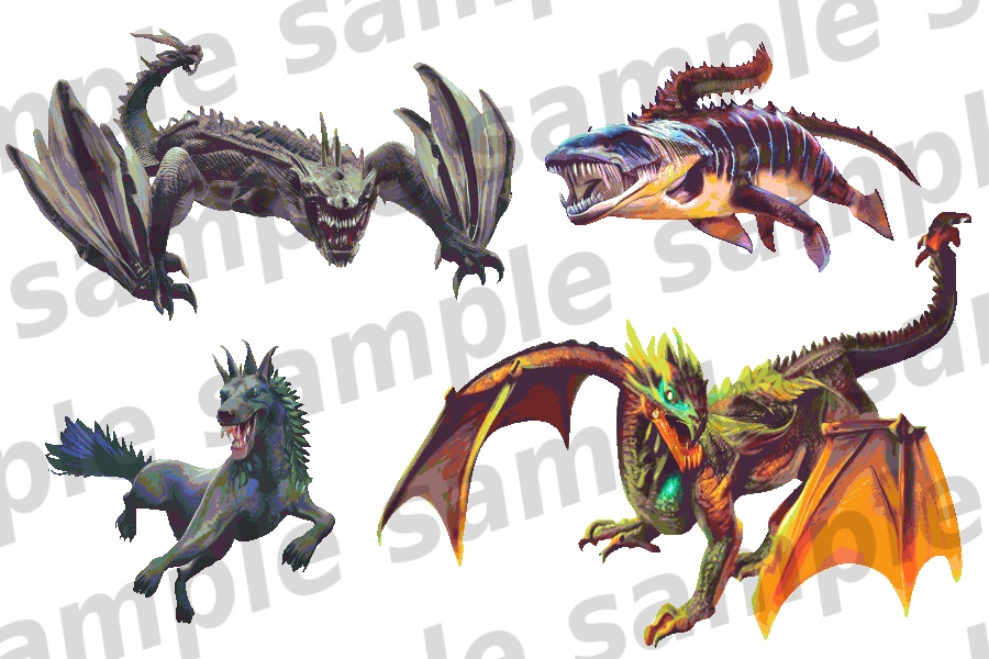 モンスターイラスト素材集「クリーチャー・幻獣 part1」