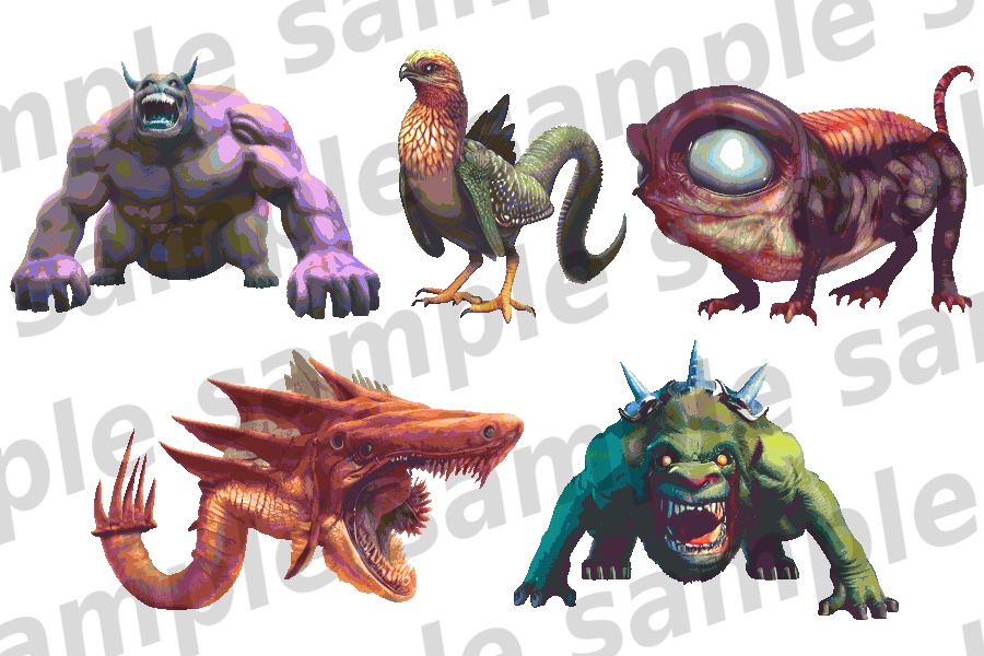 モンスターイラスト素材集「クリーチャー・幻獣 part1」