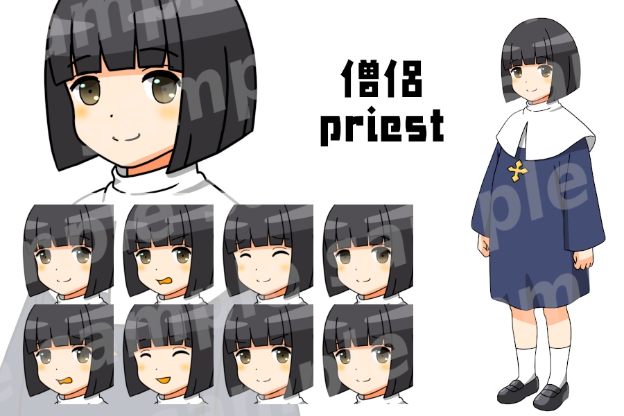 立ち絵素材集「ファンタジーキャラクター冒険者 part.1」