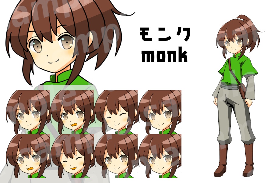 立ち絵素材集「ファンタジーキャラクター冒険者 part.1」