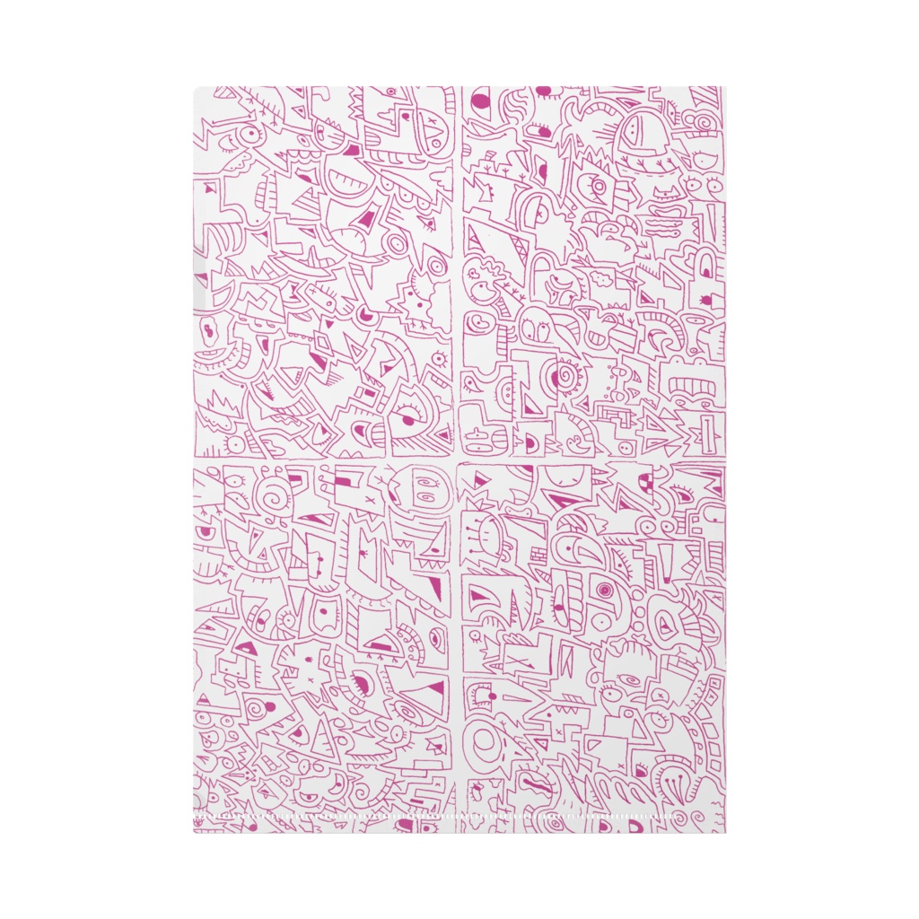 クリアファイルA4ピンク