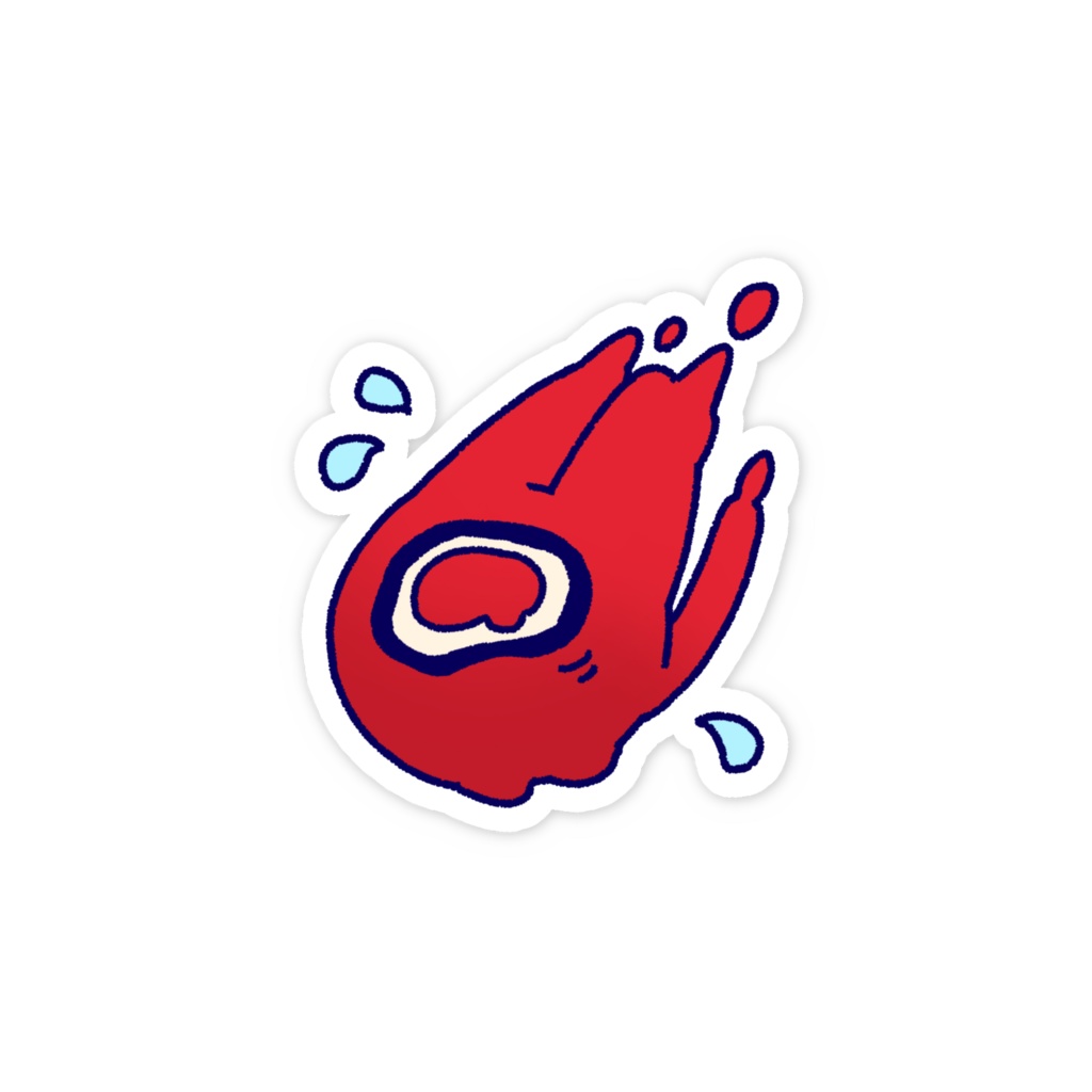 赤ジジステッカー2