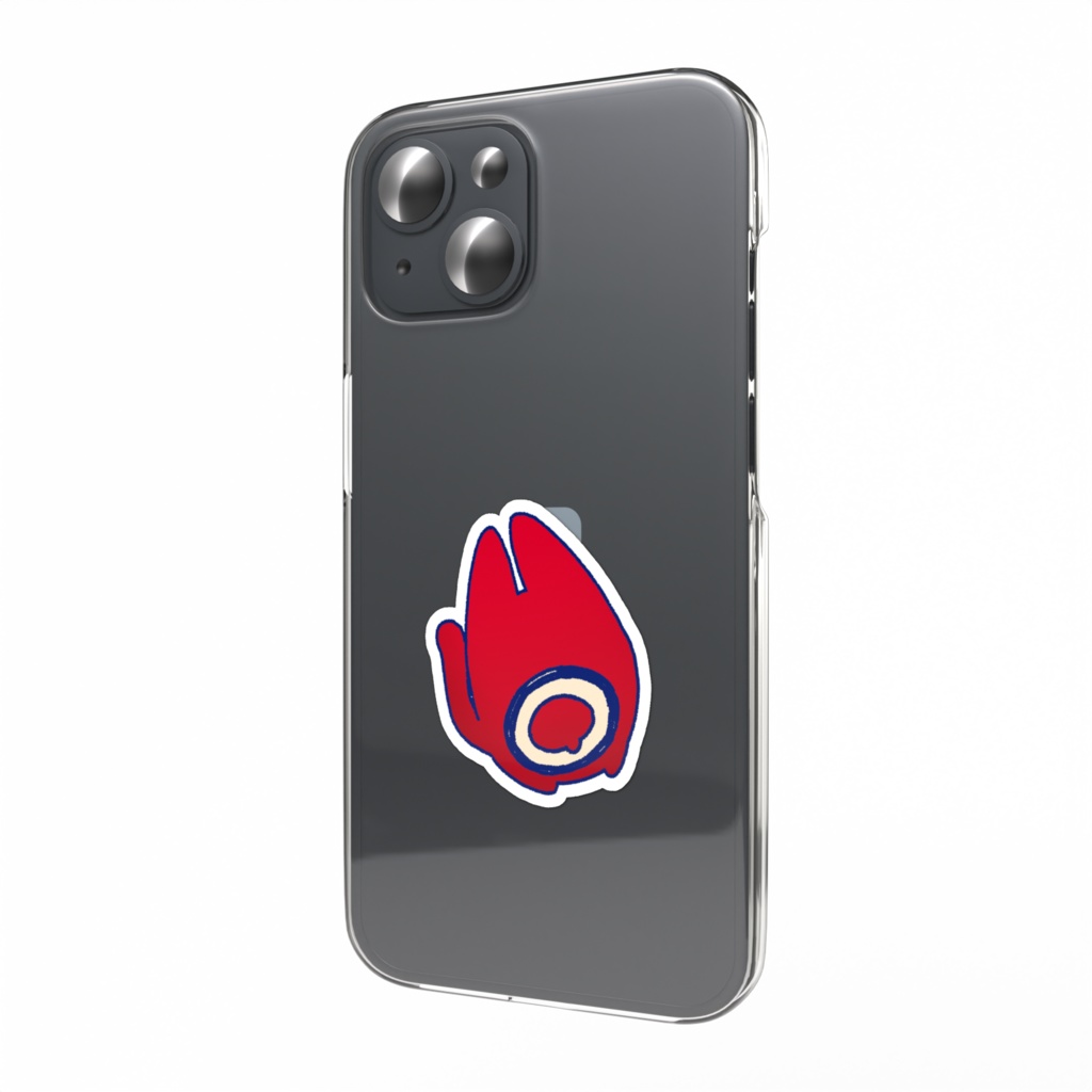 赤ジジステッカー1