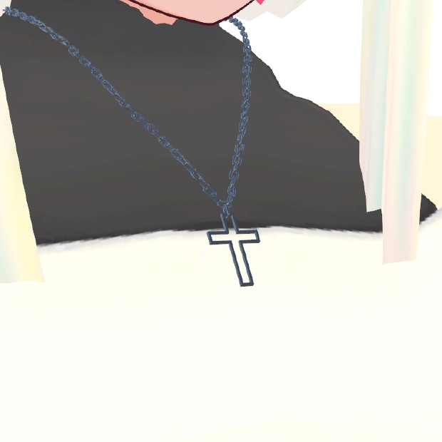 【VRChat用アクセサリー】十字架ネックレス
