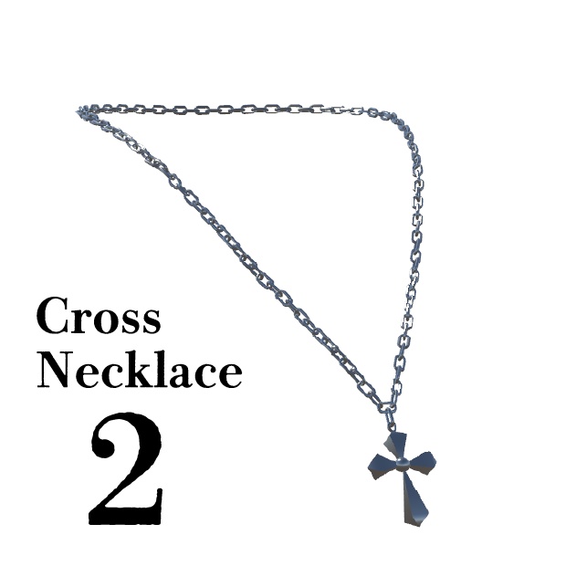 【VRChat用アクセサリー】十字架ネックレス