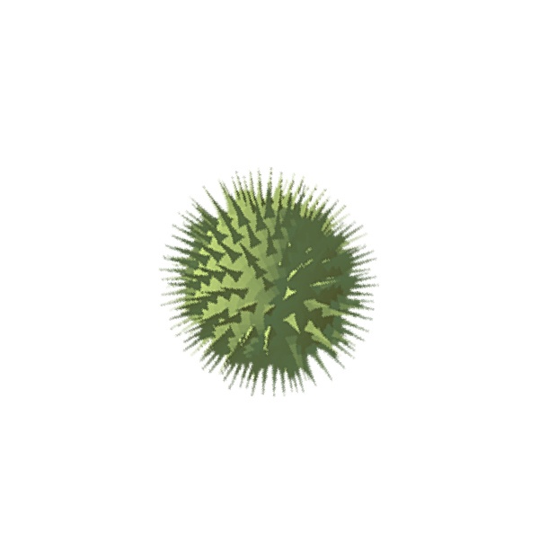 【無料配布】3Dオナモミ(ひっつき虫)