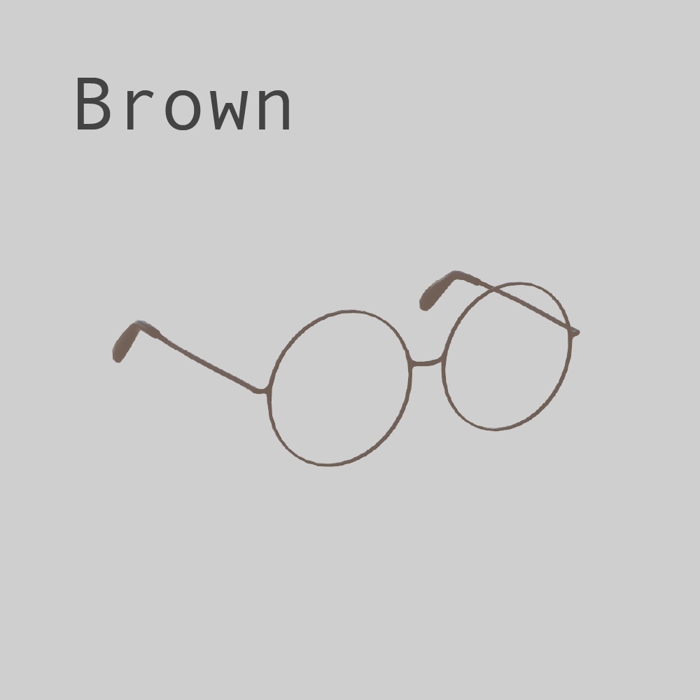 【3D小物】メガネ