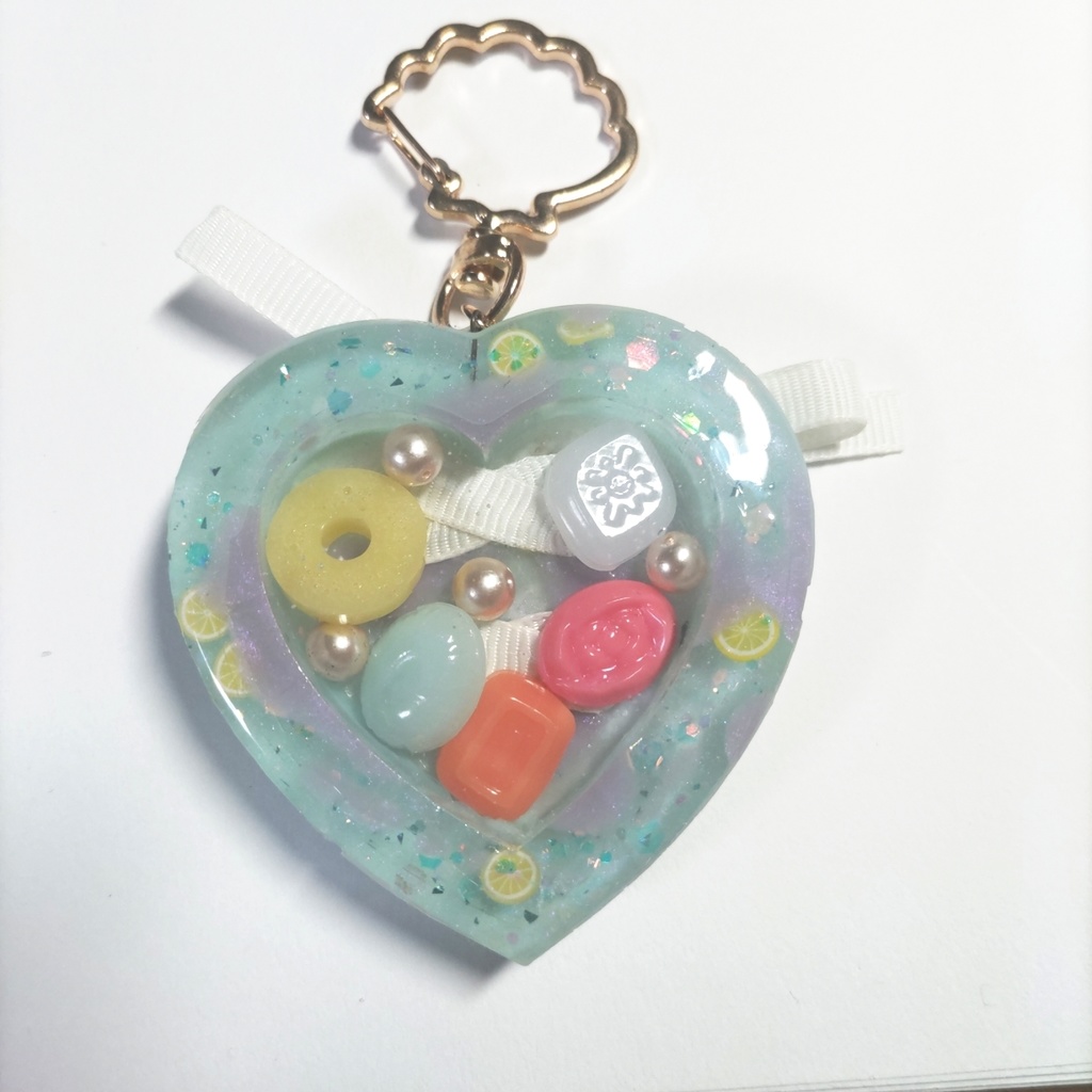 レモン ドロップ レジンキーホルダー