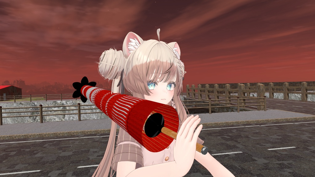 番傘ギミック(仕込み刀)(モジュラーアバター対応) 説明書は別ダウンロード