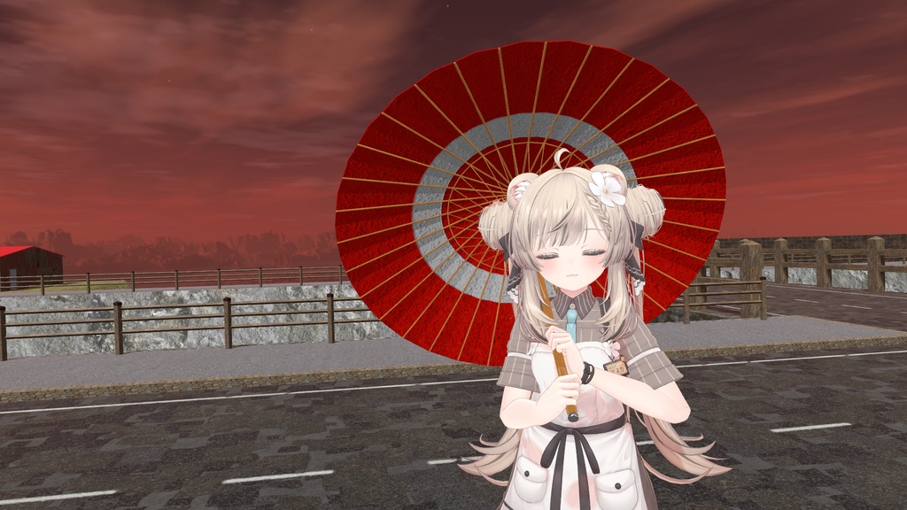 番傘ギミック(仕込み刀)(モジュラーアバター対応) 説明書は別ダウンロード