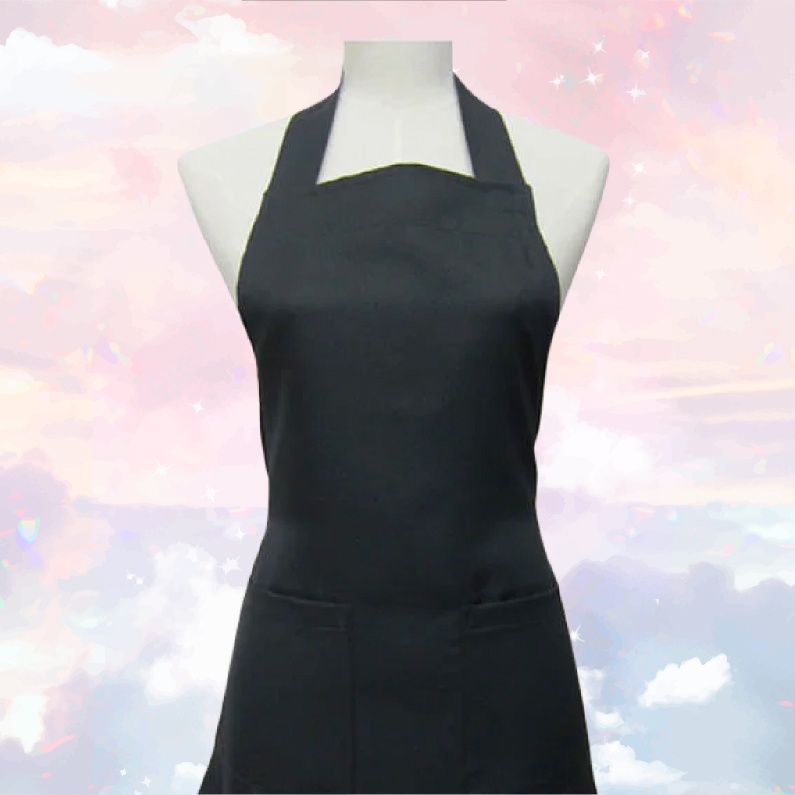 Aライン フリル エプロン キッチン 料理 おしゃれ 可愛い プレゼント ギフト ブラック 黒