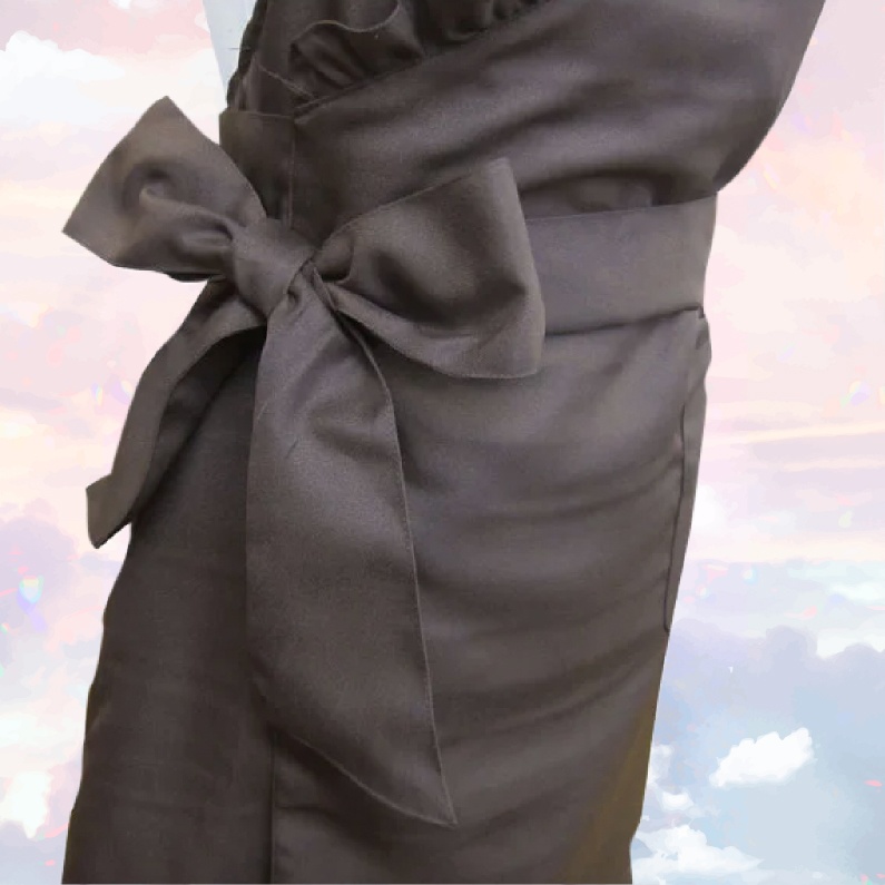 フリル エプロン キッチン 料理 おしゃれ 可愛い プレゼント ギフト ブラック ピンク ショコラ ベージュ