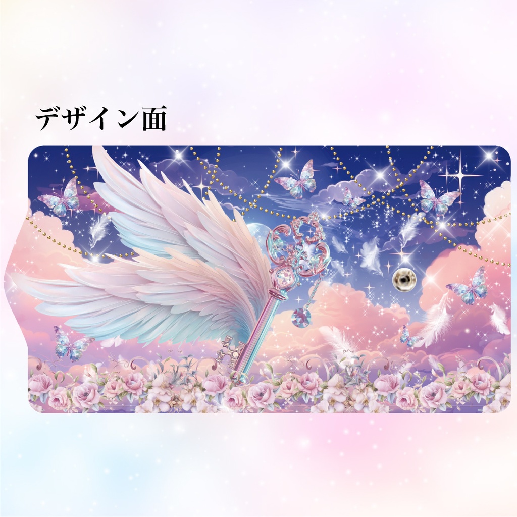 キーケース ケース フラワー 花柄 花 オシャレ かわいい 可愛い カード入れ スエード プレゼント ギフト レディース 羽 神秘的 夢 姫 蝶 ガーリー