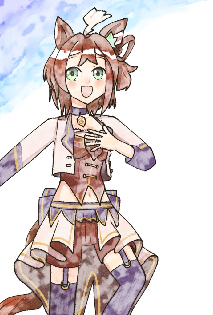 水彩画風ポストカード1