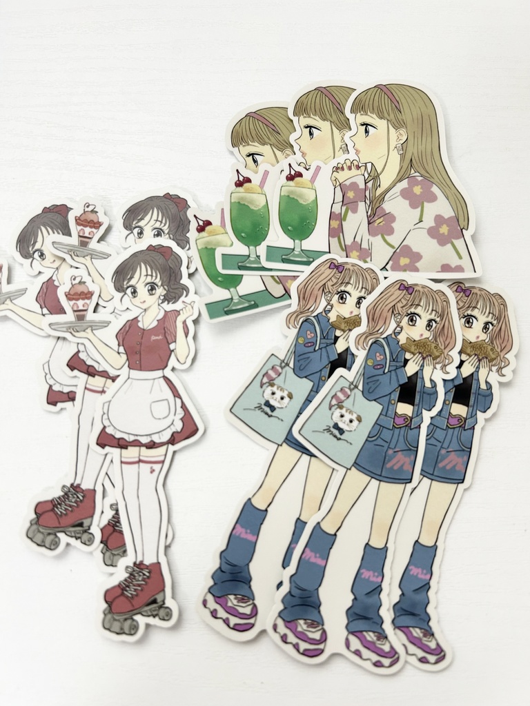 ダイカットステッカー(ガールズ)