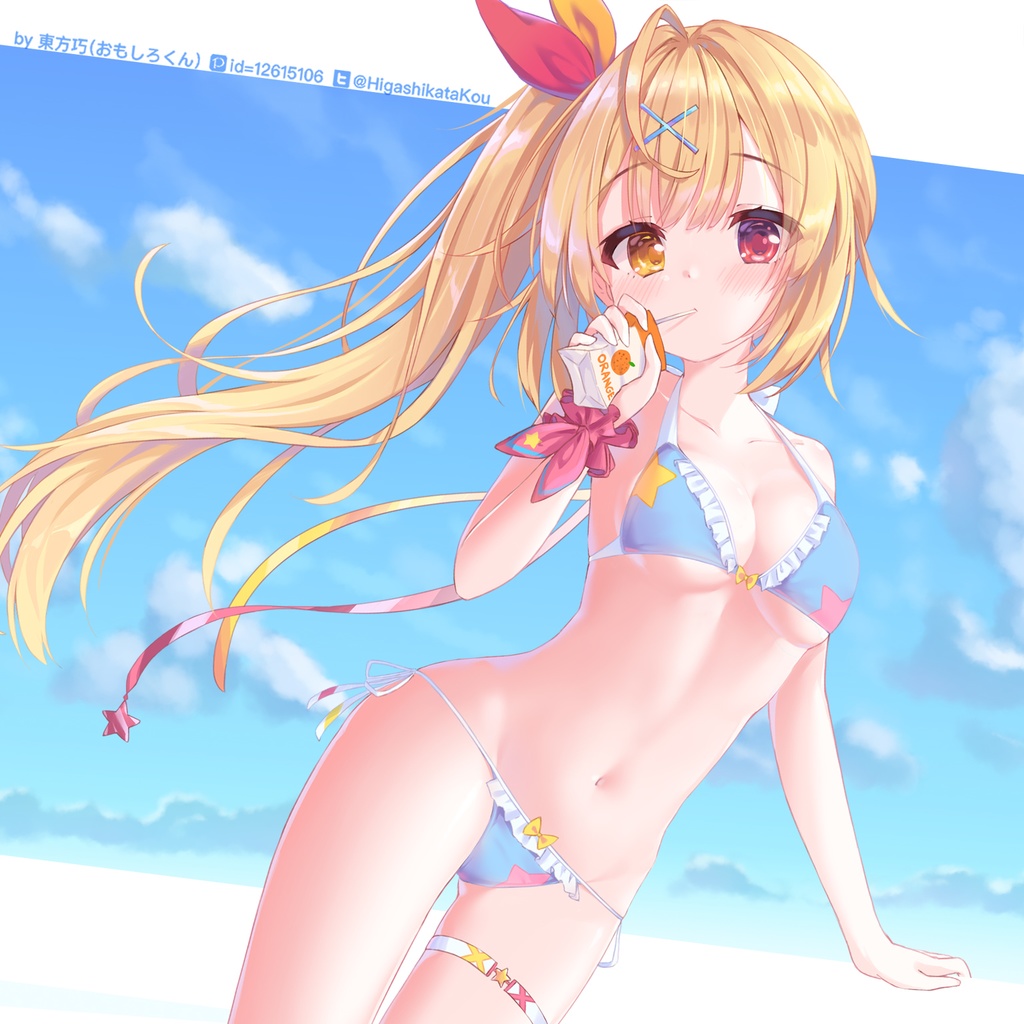 星川夏服のイラスト差分　PSDファイル