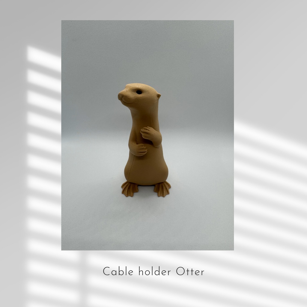 カワウソ ケーブルホルダー 3Dプリンター品