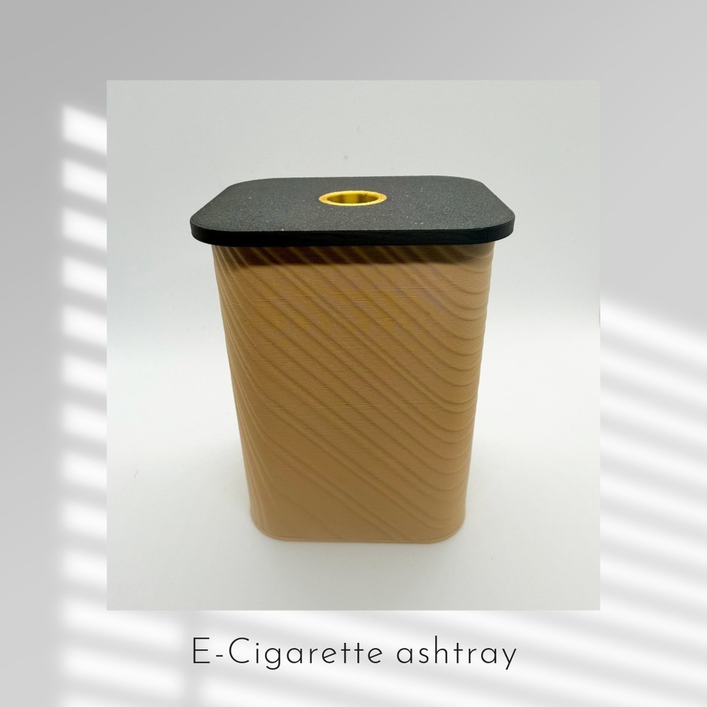 電子タバコ用灰皿 ウッド調3Dプリンター製E-Cigarette ashtray