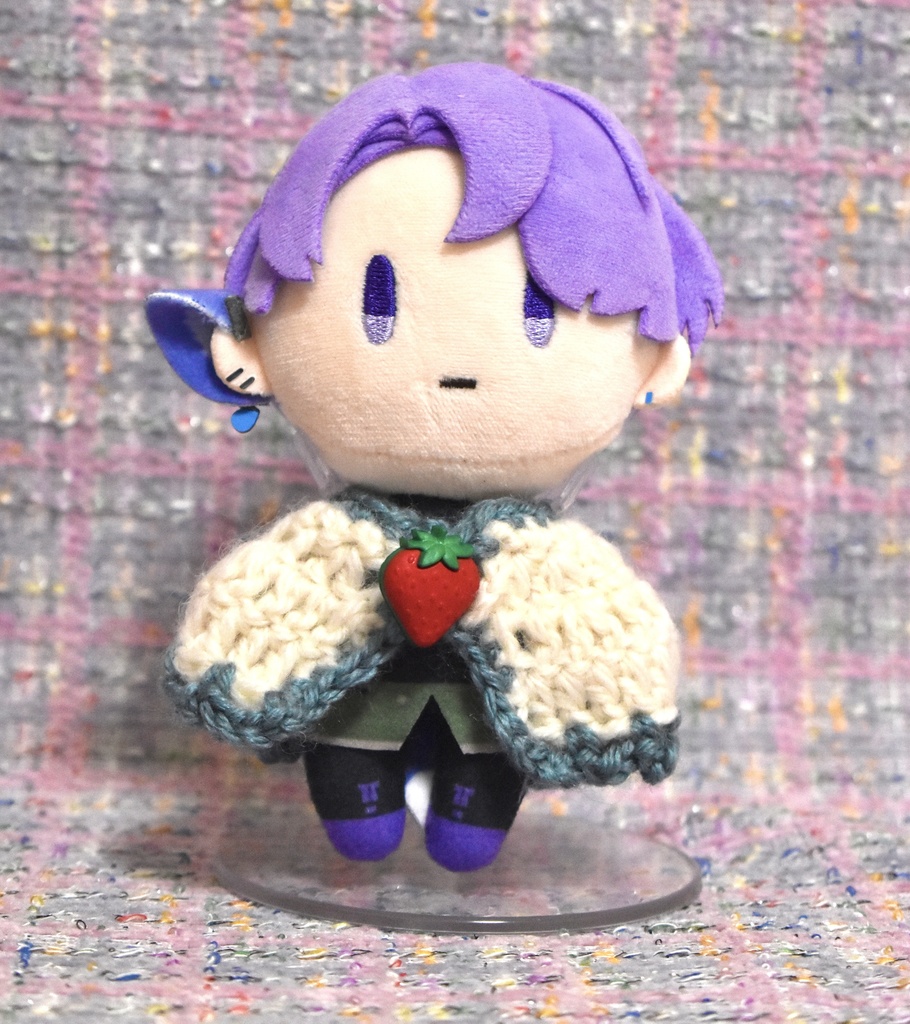 おめかしいちごケープ&ベレー帽