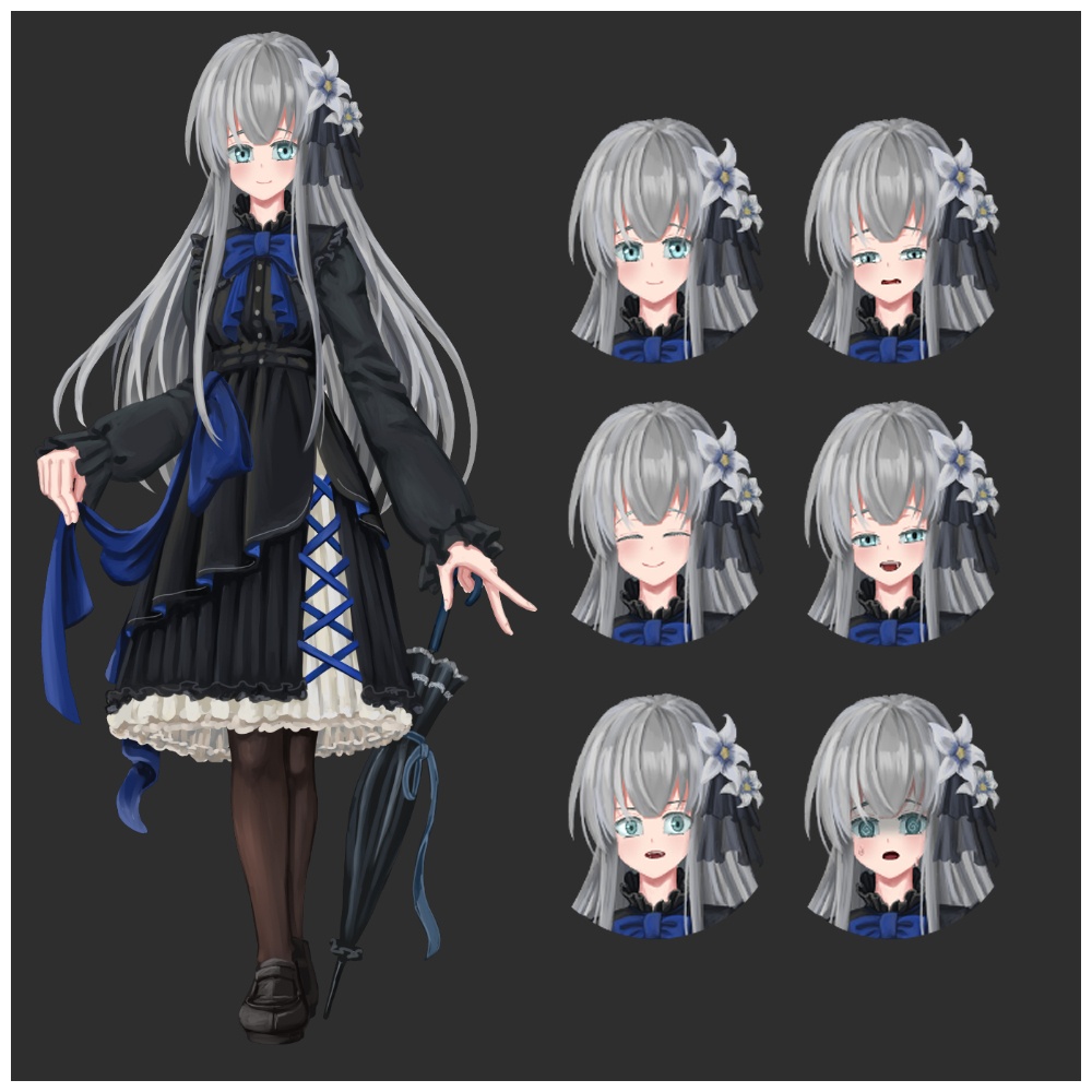 立ち絵素材_15 ゴシックロリータ