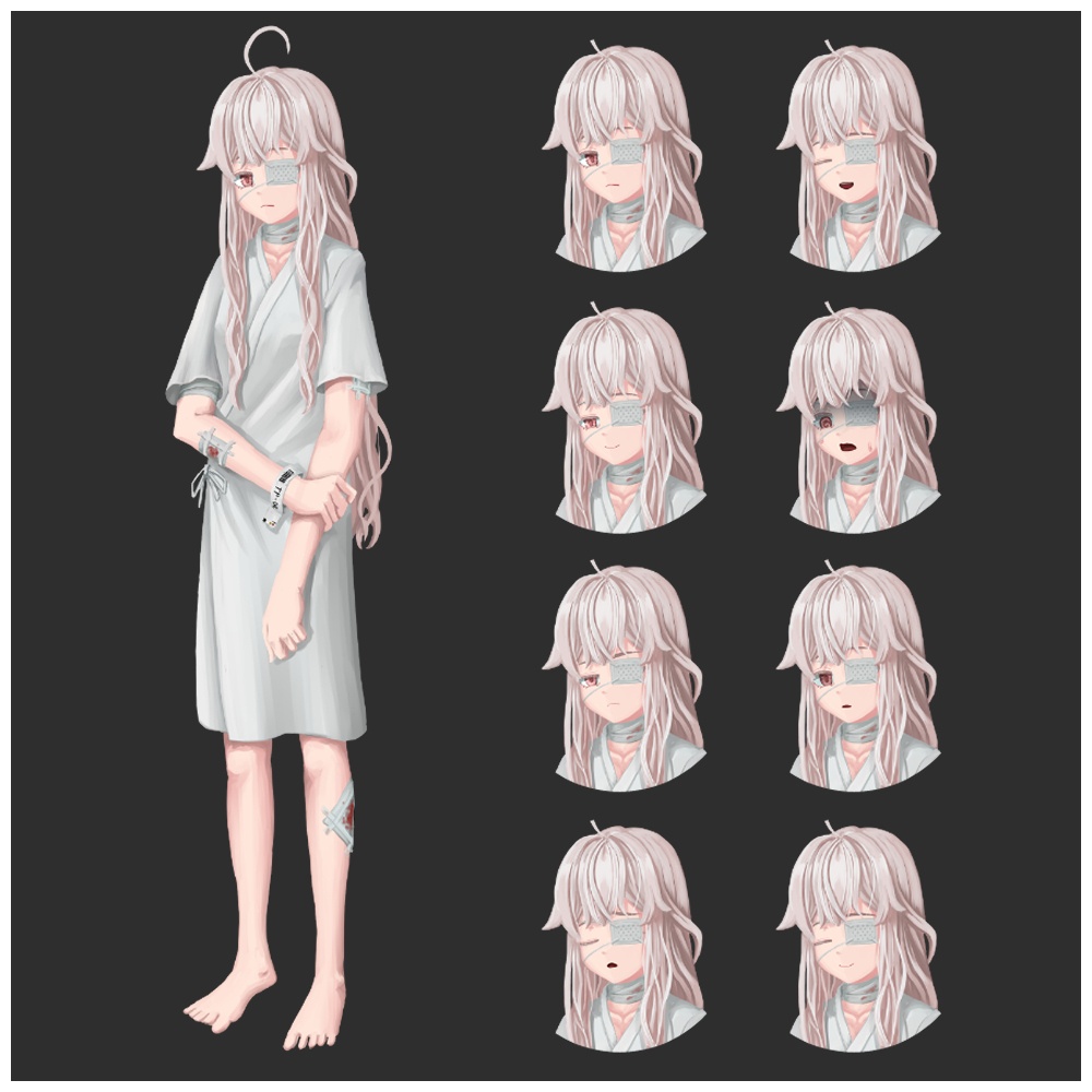 立ち絵素材_12_32 患者(セット)