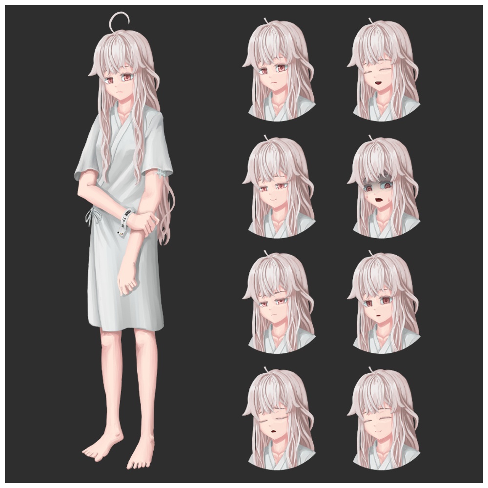 立ち絵素材_12_32 患者(セット)