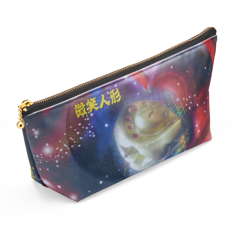 微笑人形ポーチ 銀河・ハート