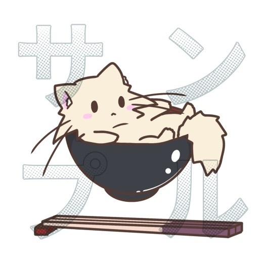 白猫のしらたま　おすいもの（きなこVer）
