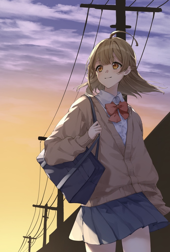 ポストカード　女の子