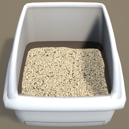 【Unity】猫様用おトイレ【FBX】(Cat Litter Box)