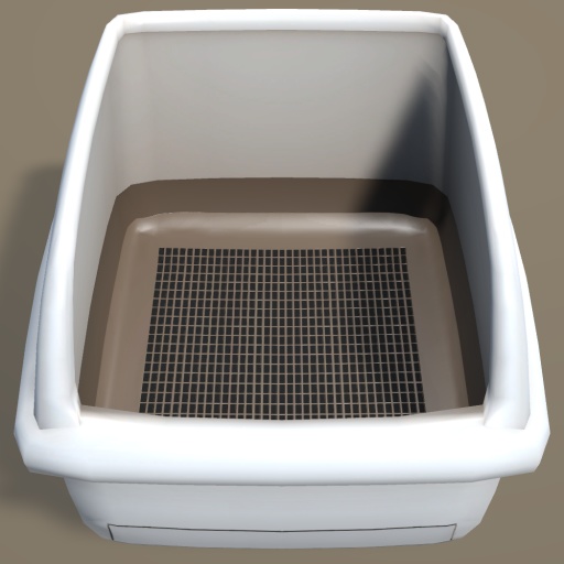 【Unity】猫様用おトイレ【FBX】(Cat Litter Box)