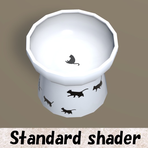 【Unity】猫様用ごはん入れ【FBX】(Cat Bowl)