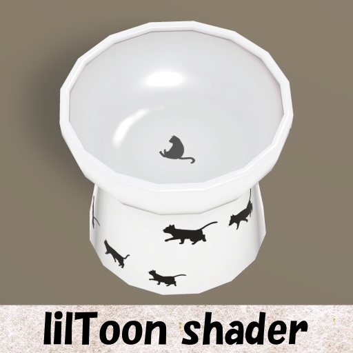 【Unity】猫様用ごはん入れ【FBX】(Cat Bowl)