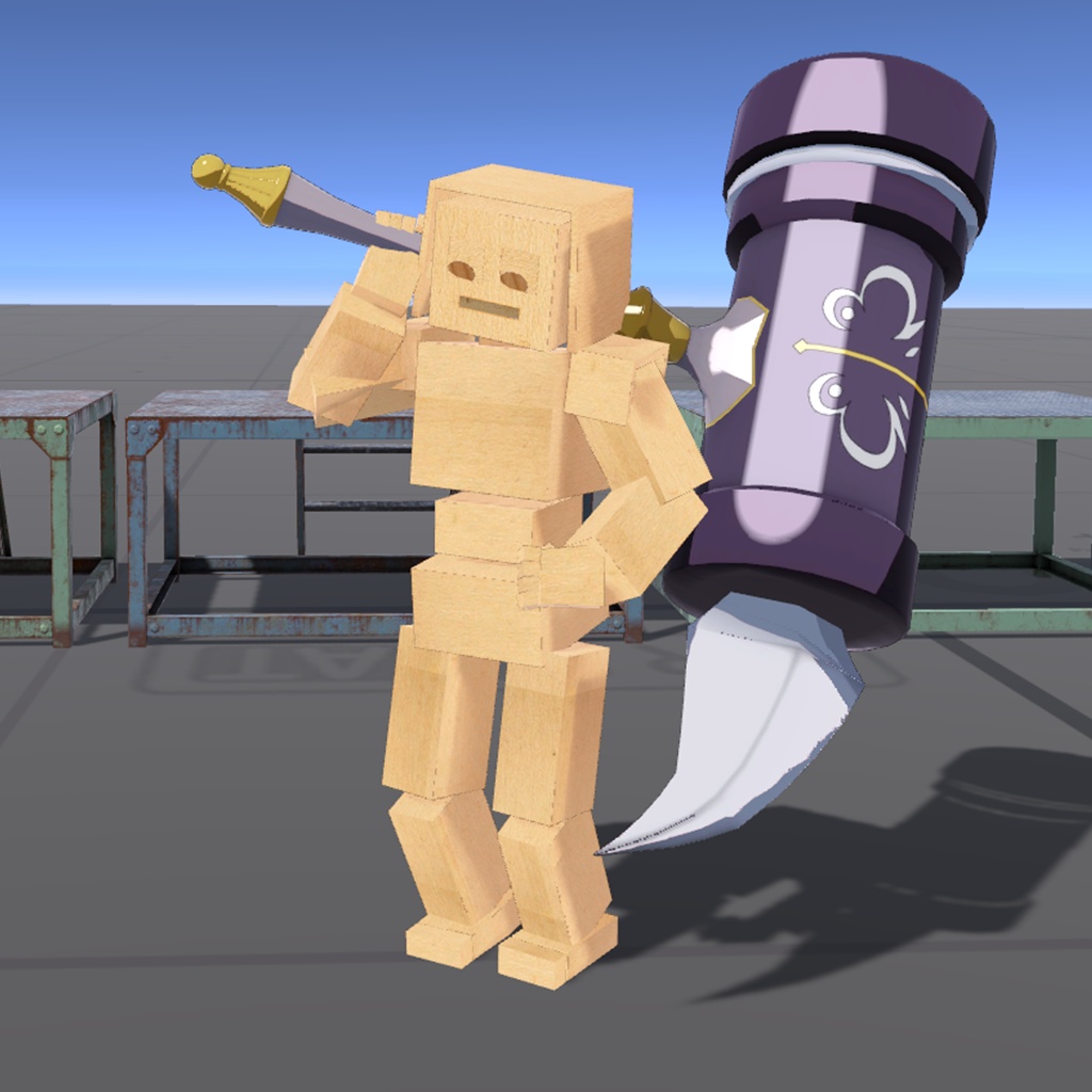 【VRChat】残業が嫌な時に振り回したいウォーハンマー/The WarHammer You'd Swing When You Hate Overtime【MA設定済み】