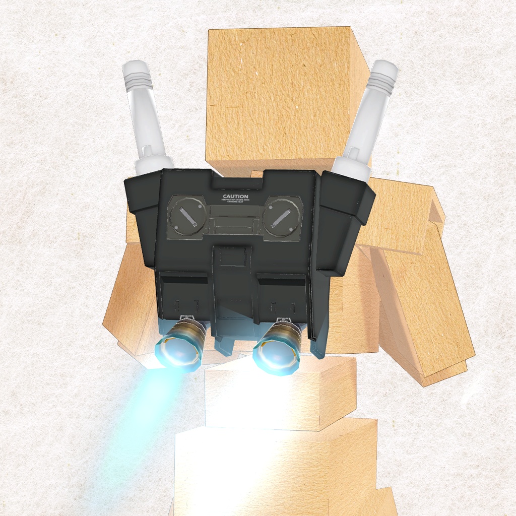 【VRChat】あのロボのバックパック/ That Robot's Thruster Backpack【MA設定済み】
