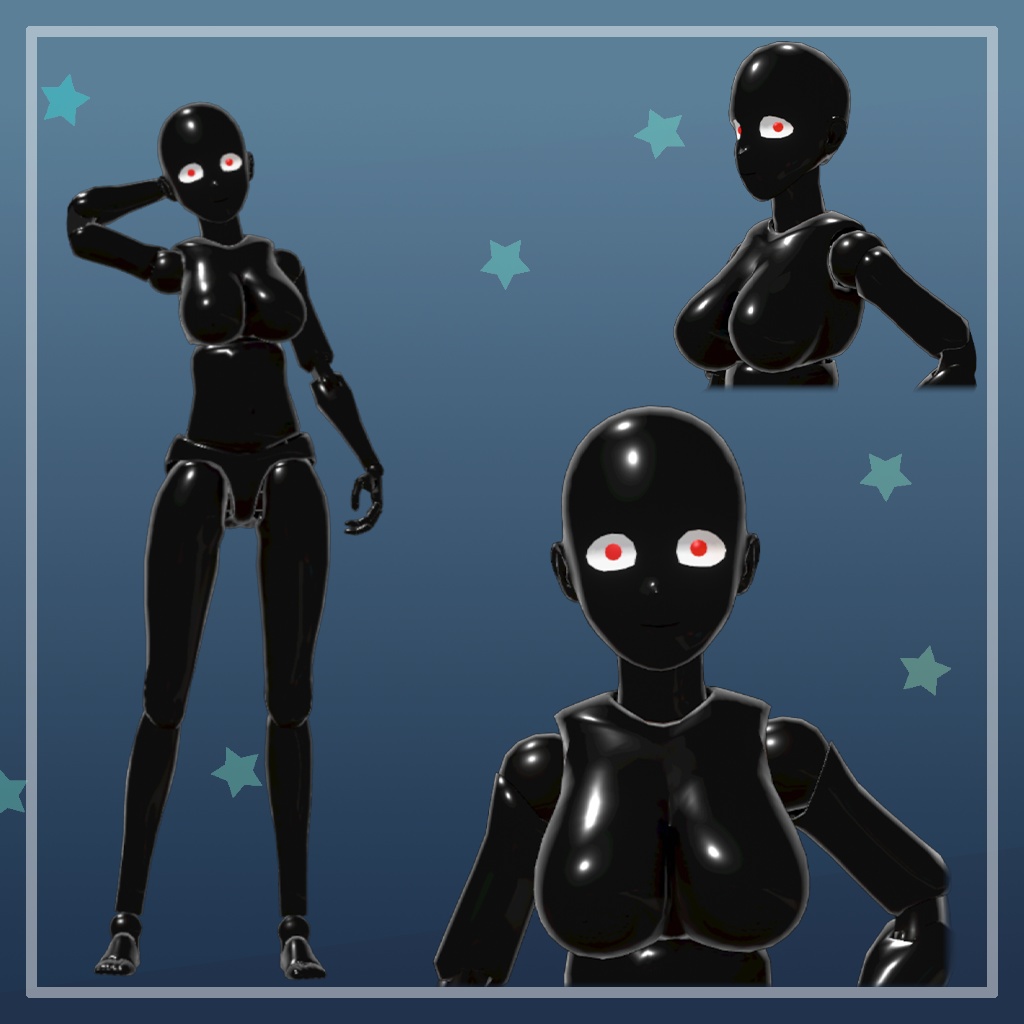 3Dモデル「DrawingActionFigure」【VRChat】