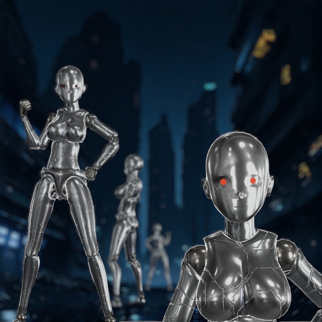 3Dモデル「DrawingActionFigure」【VRChat】