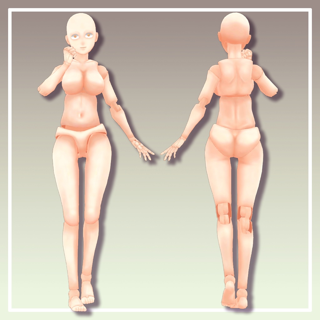 3Dモデル「DrawingActionFigure」【VRChat】