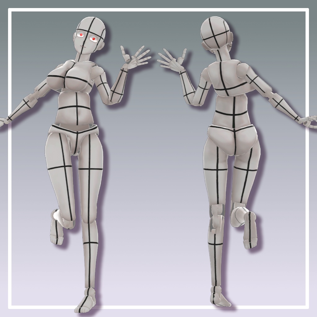 3Dモデル「DrawingActionFigure」【VRChat】