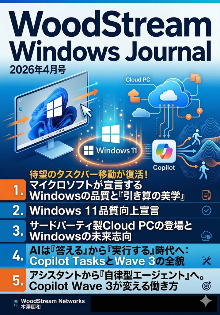 WoodStream Windows Journal 2026年4月号