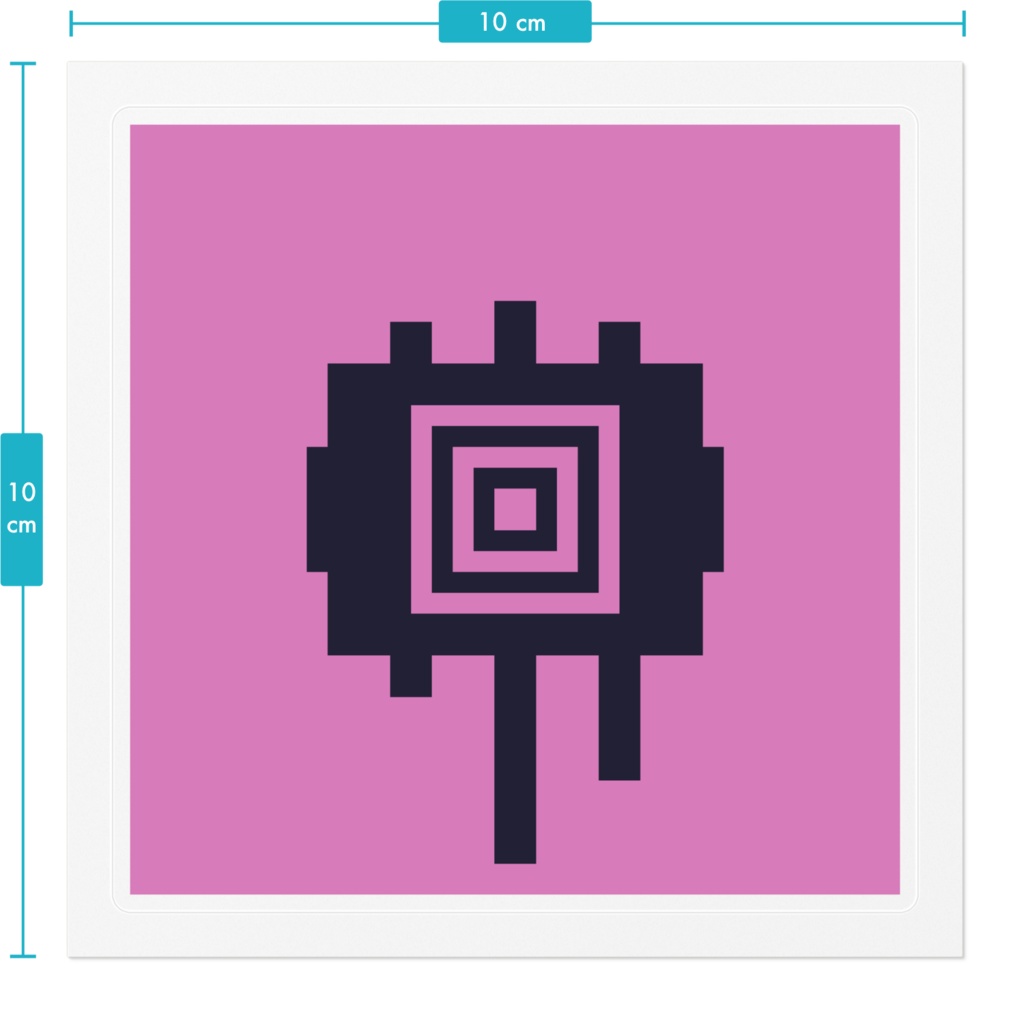 ホラー 呪いの目 ドット絵 ピンク ブラック