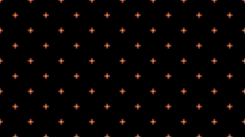 ドット絵 春の花柄 背景 横1280pixelx高さ720pixel