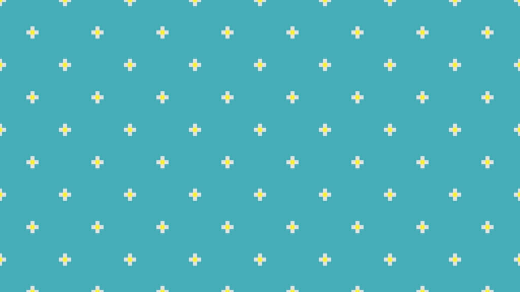 ドット絵 春の花柄 背景 横1280pixelx高さ720pixel
