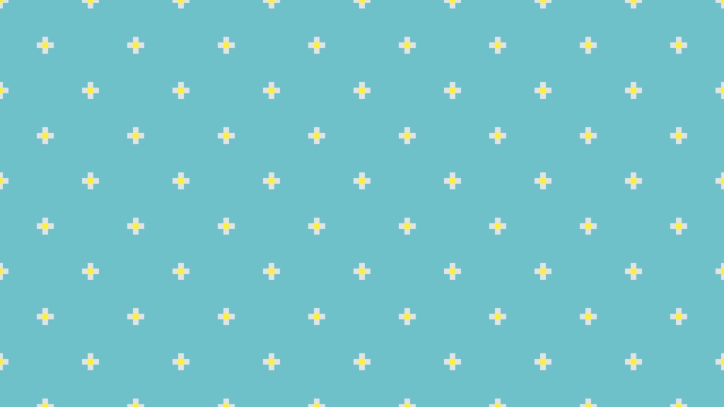 ドット絵 春の花柄 背景 横1280pixelx高さ720pixel