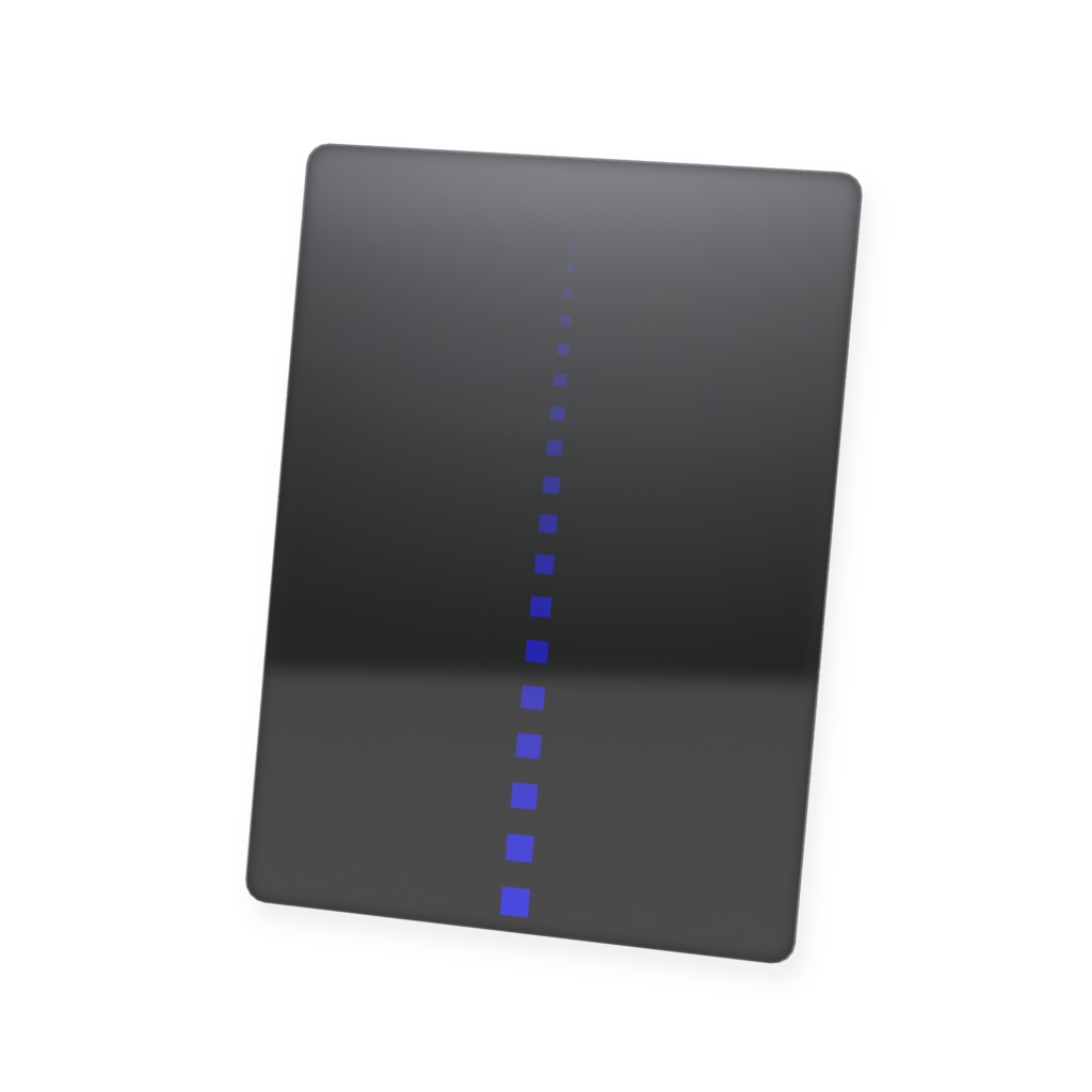 プラスチックカード アート シンプル ブルー