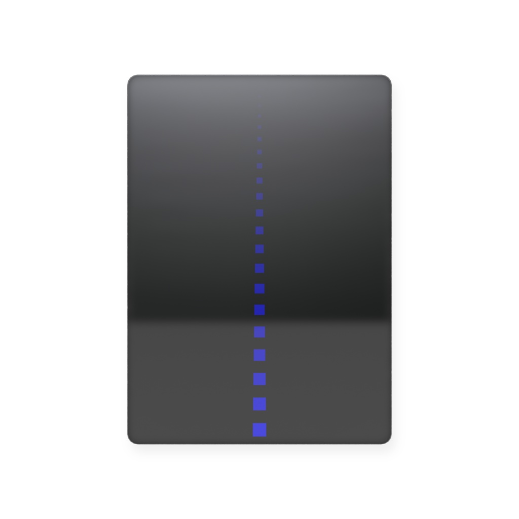 プラスチックカード　アート　シンプル　ブルー