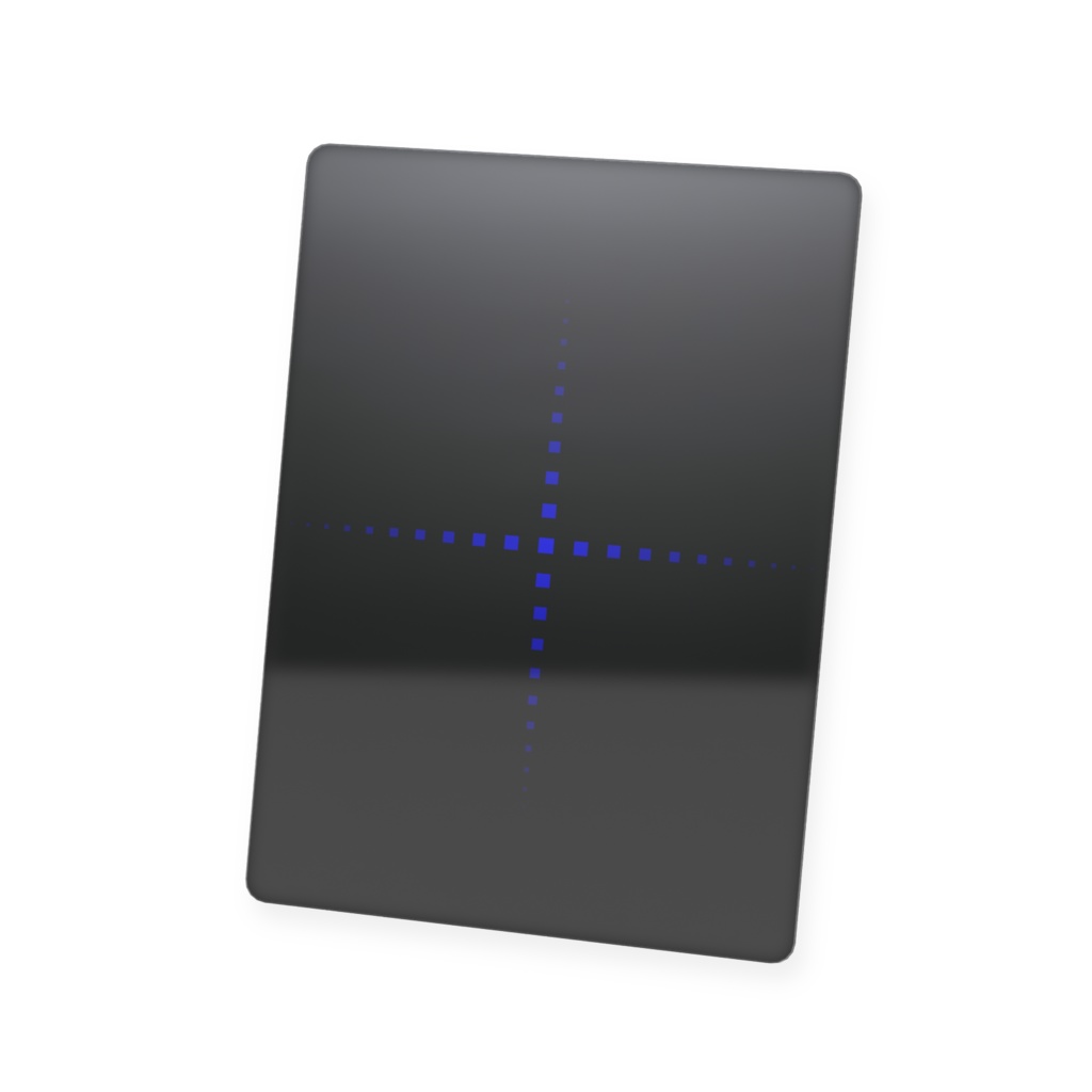 プラスチックカード アート ブルー