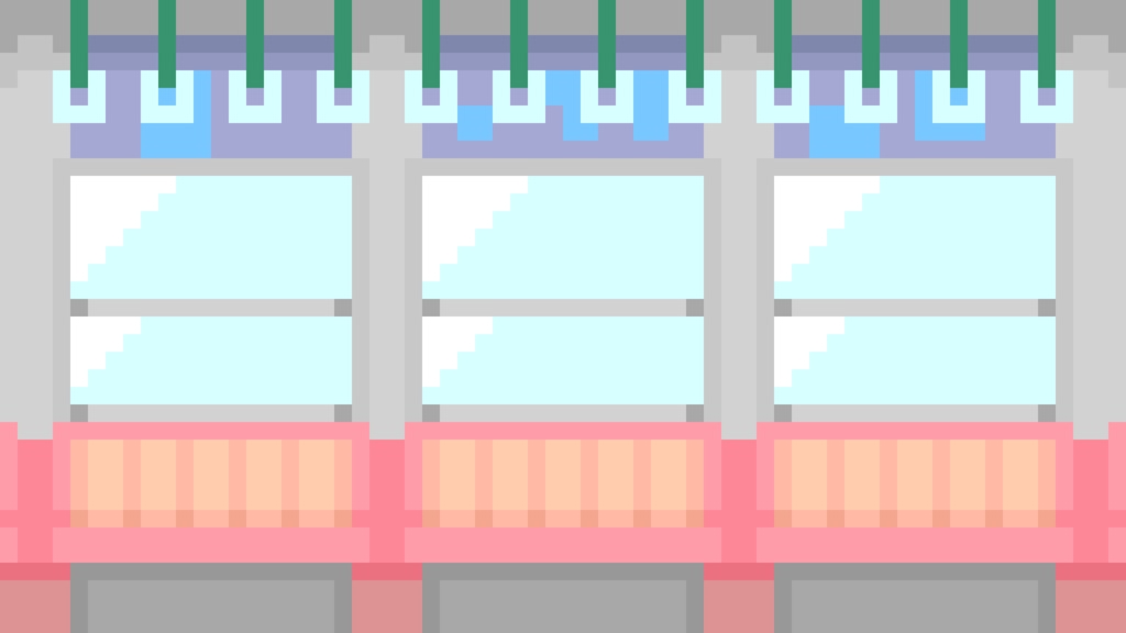 電車内　youtube配信用　幅1920pixel　高さ1080pixel