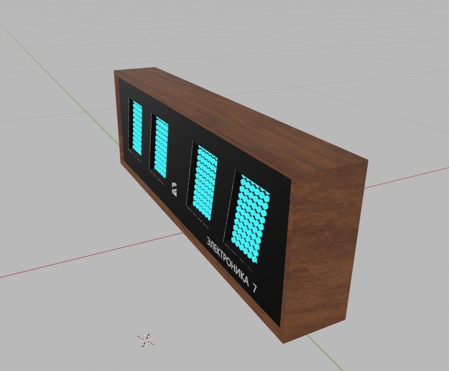 Russian Soviet Digital Clock Electronica 7 for VRChat Worlds and Unity